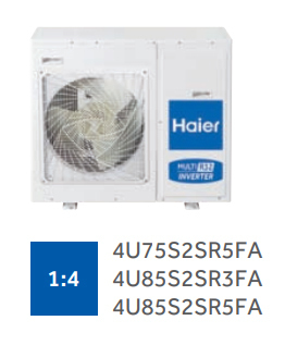 ������� ���� ������ �����-������� �� 4 ������� Haier Free match  4U85S2SR5FA